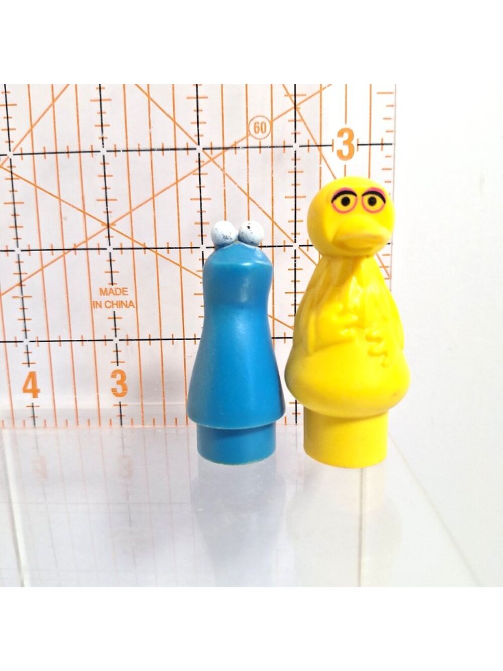 Little People Sesame Street Big Bird Cookie Monster Fisher Price Vintage Lot - Picture 9 of 9